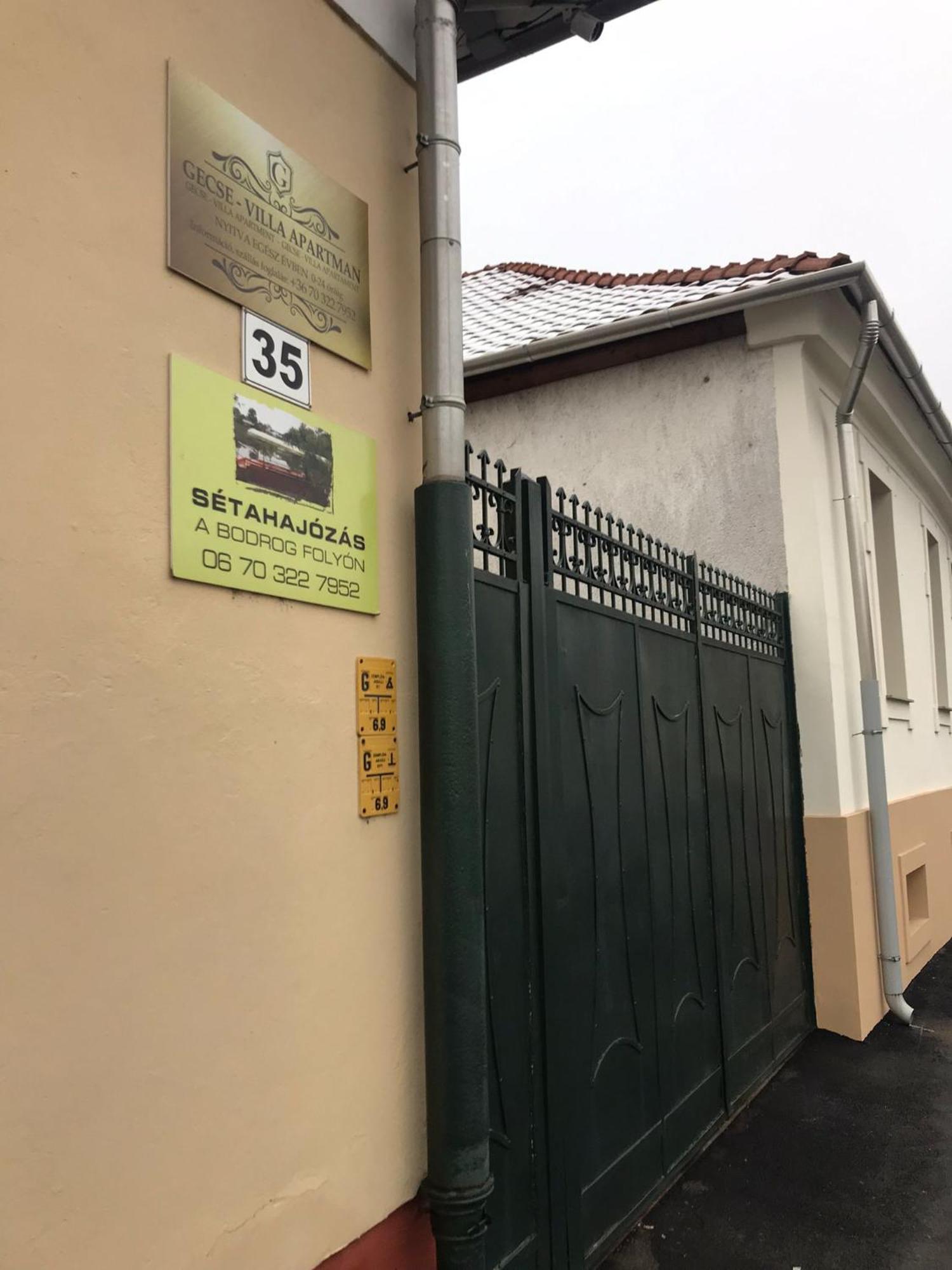Gecse-Villa Sárospatak Exteriér fotografie